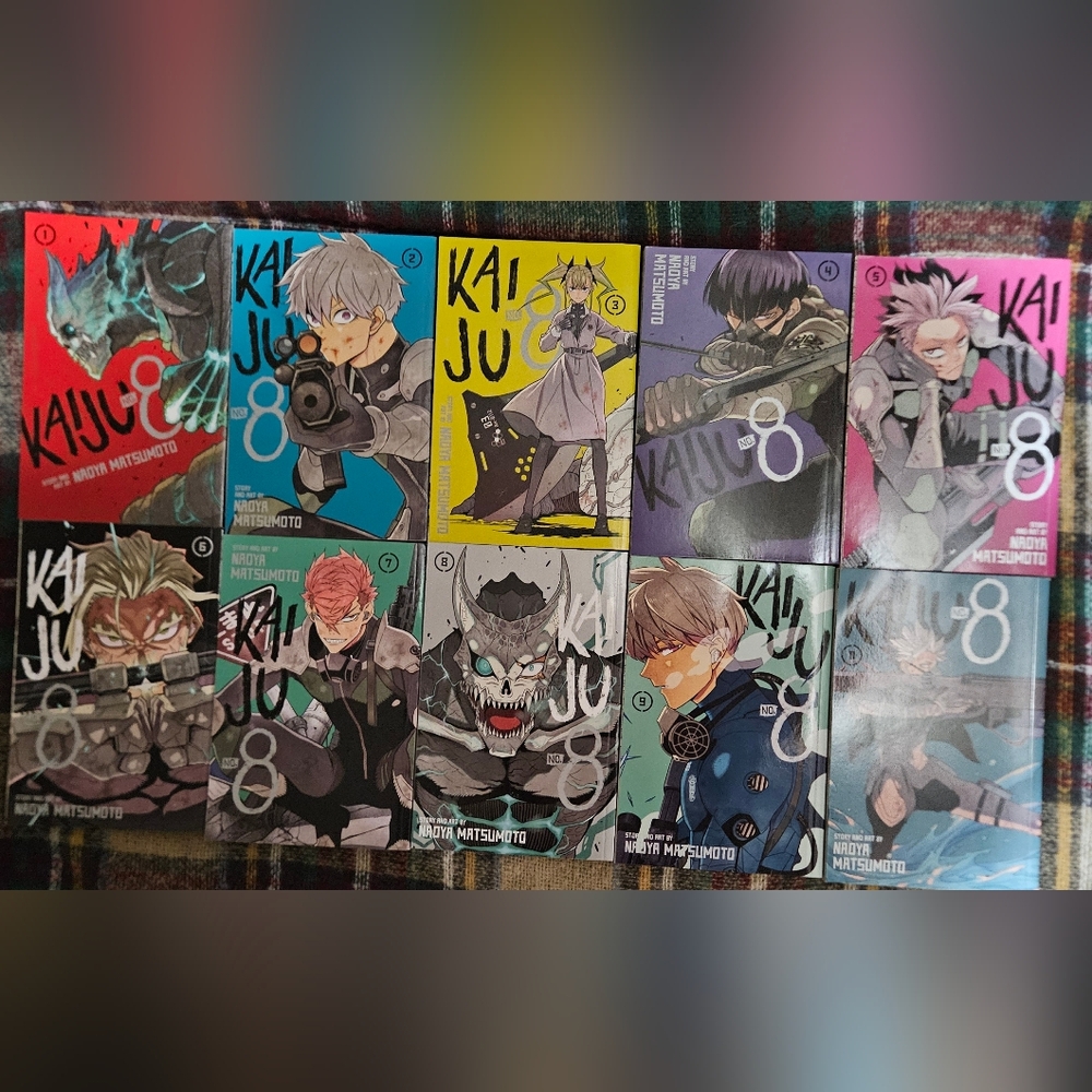 Kaiju No. 8 Manga Books Lot Volumes 1-9 & 11 English